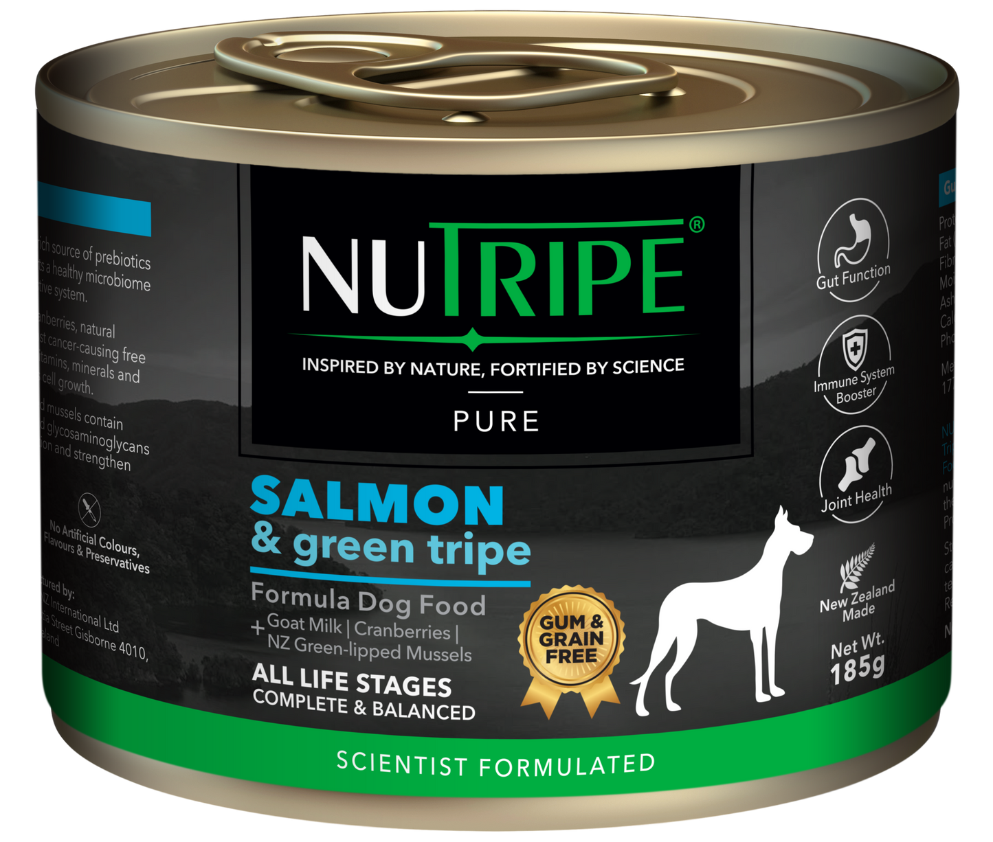 Nutripe Pure Salmon & Green Tripe Dog (Gum-Free)