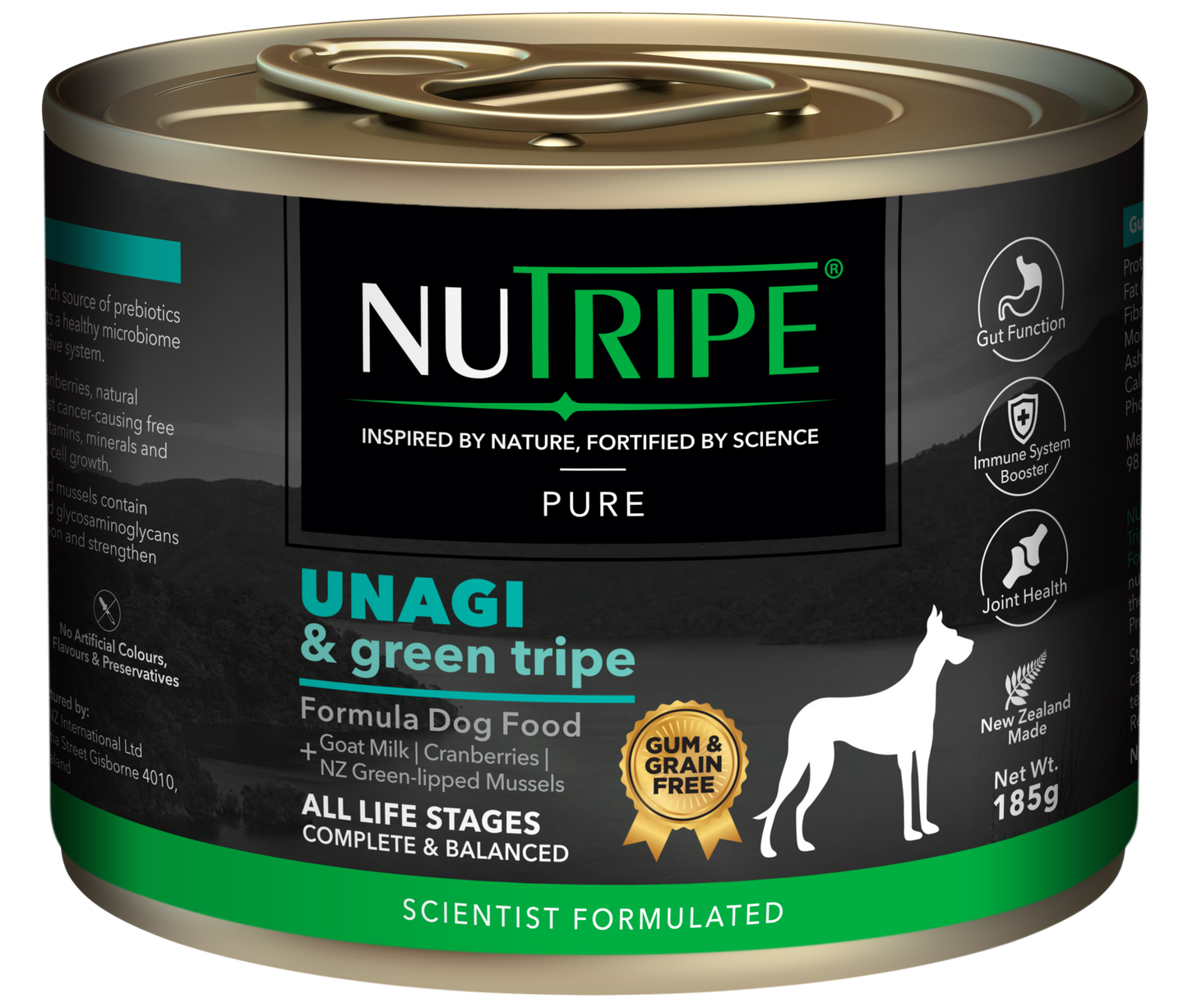 Nutripe Pure Unagi & Green Tripe Dog (Gum-Free)