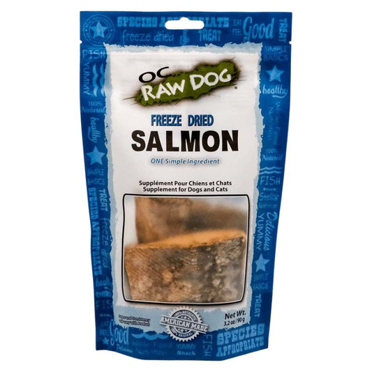 OC Raw Salmon Grain-Free Freeze-Dried Raw Treats For Cats & Dogs - 3.2oz
