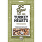 OC Raw Turkey Hearts Grain-Free Freeze-Dried Raw Treats For Cats & Dogs - 4oz