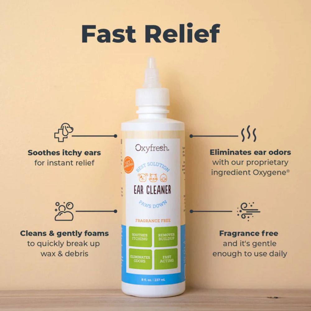 Oxyfresh Best Solution Ear Cleaner for Pets