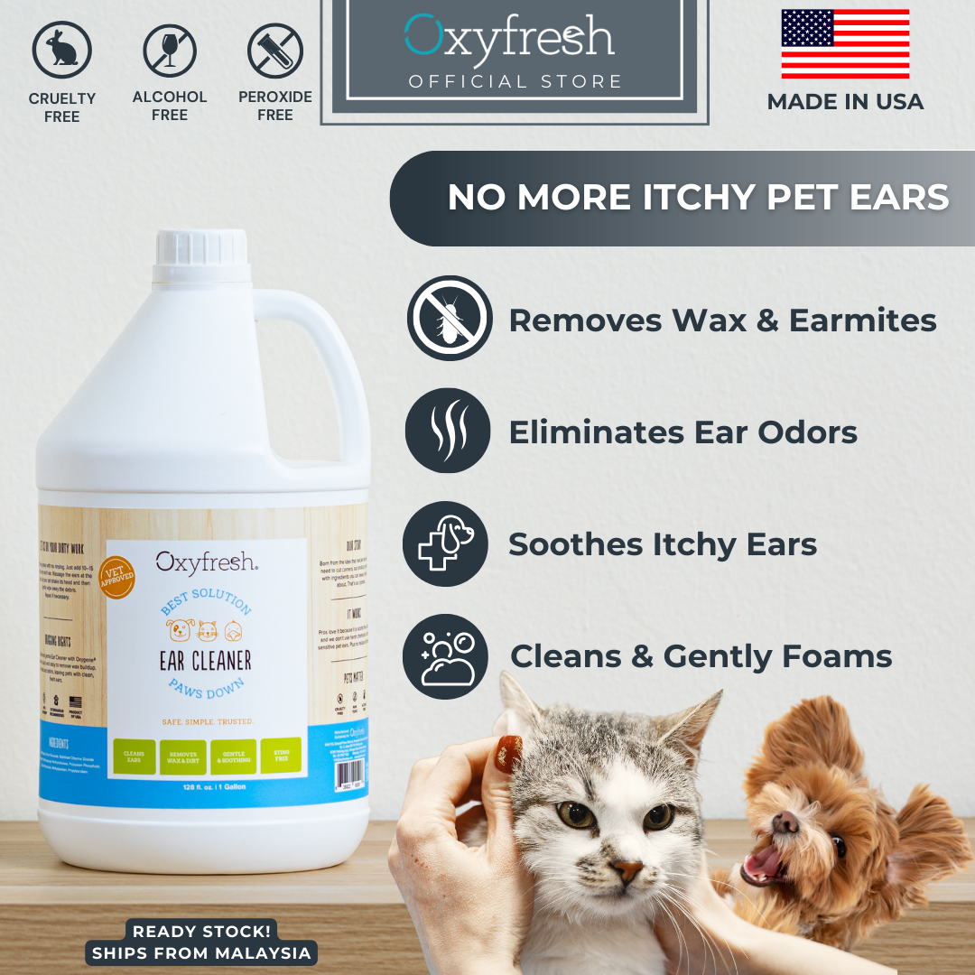 Oxyfresh Best Solution Ear Cleaner for Pets