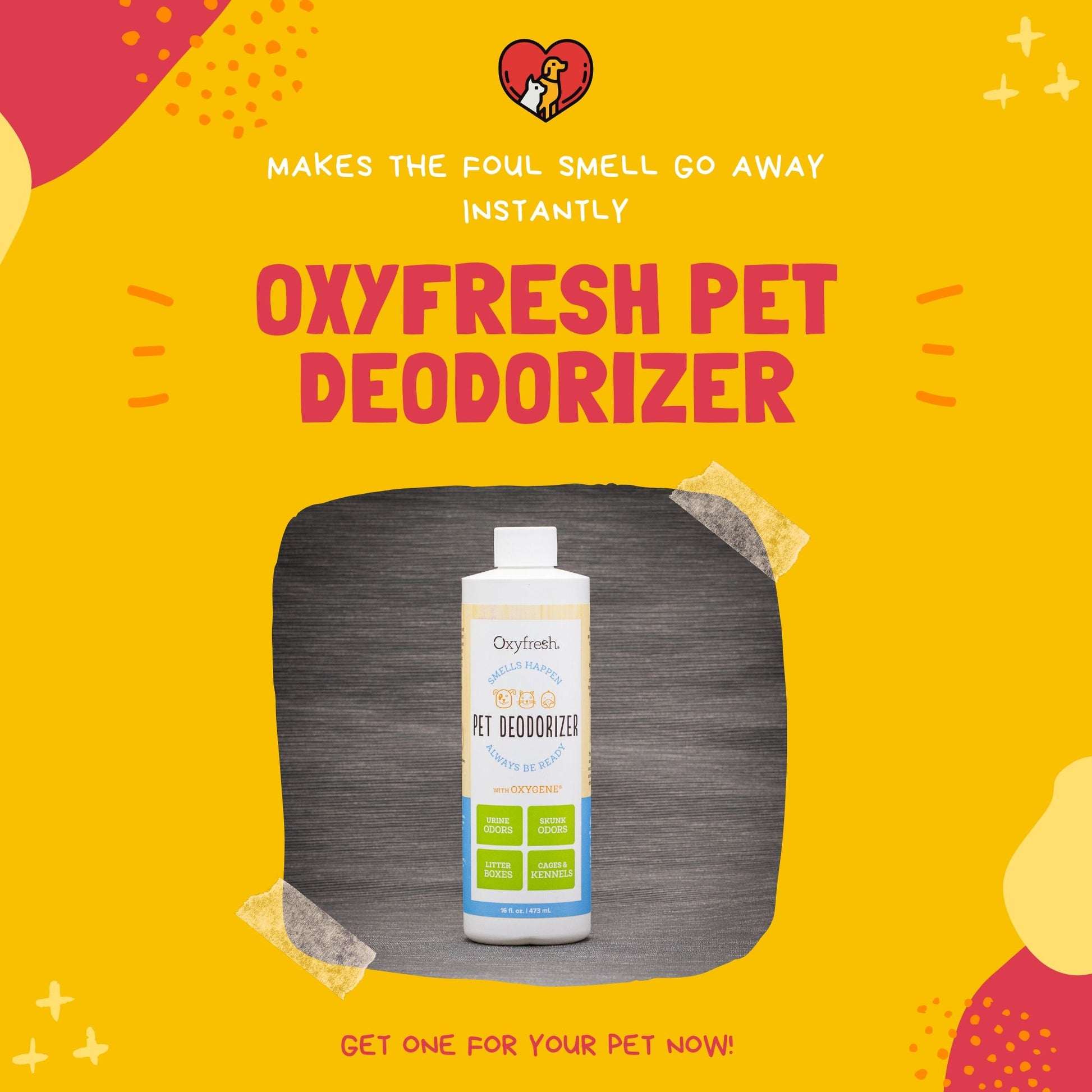 Oxyfresh Smells Happen Pet Deodorizer for Pets 473ml