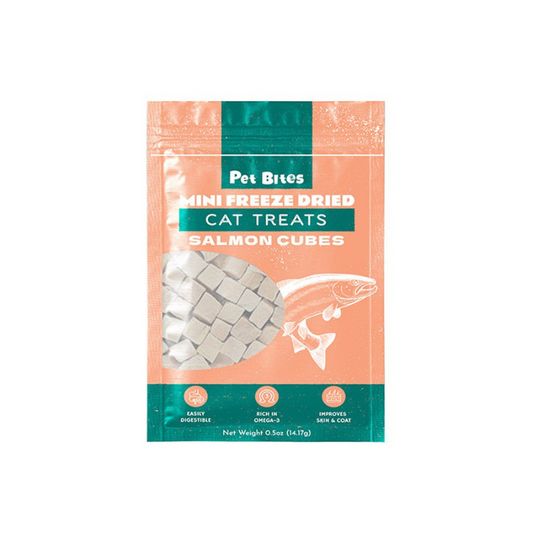 Pet Bites Mini Freeze Dried Salmon Cubes For Cats 14g