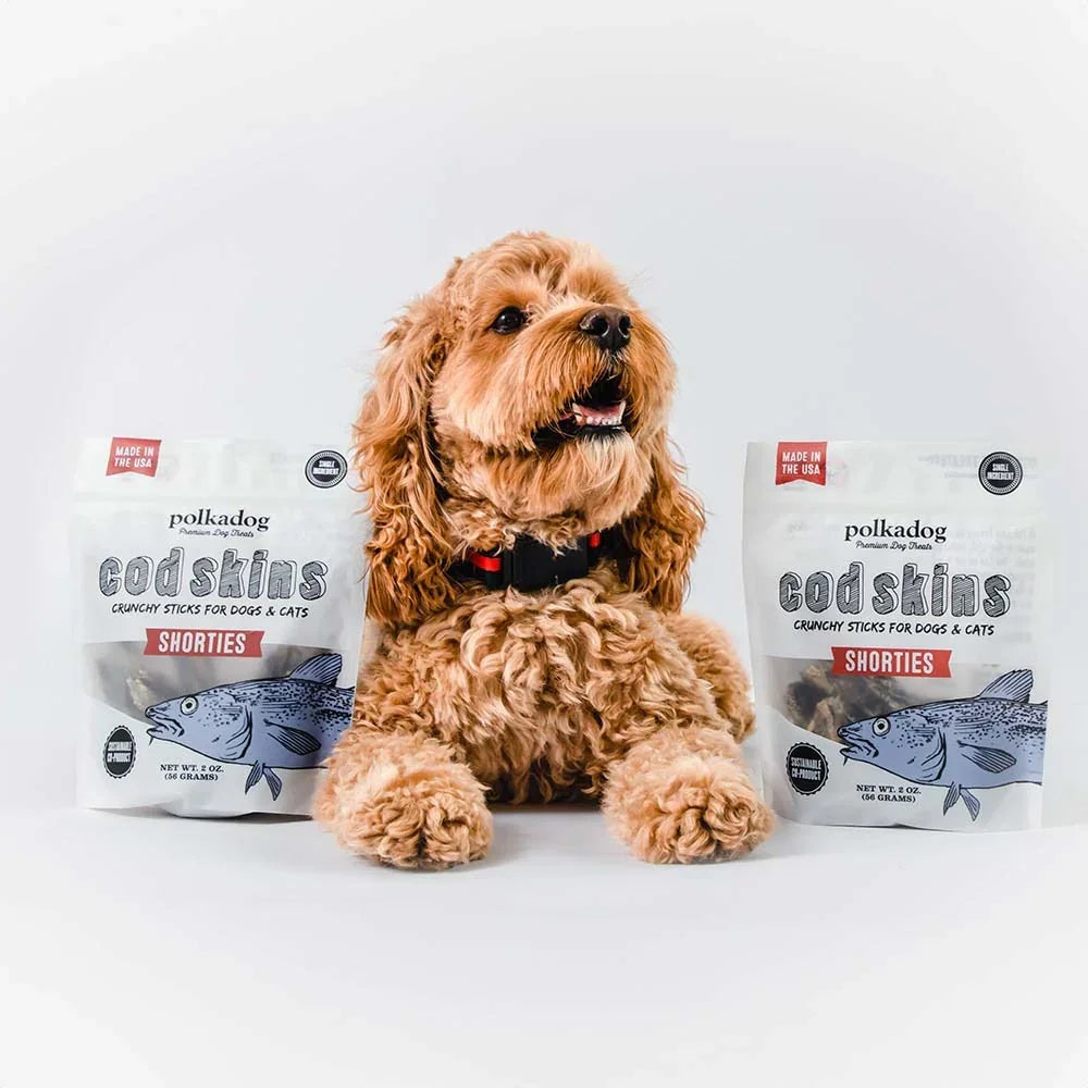 Polkadog Cod Skin Jerky Shorties Pouch
