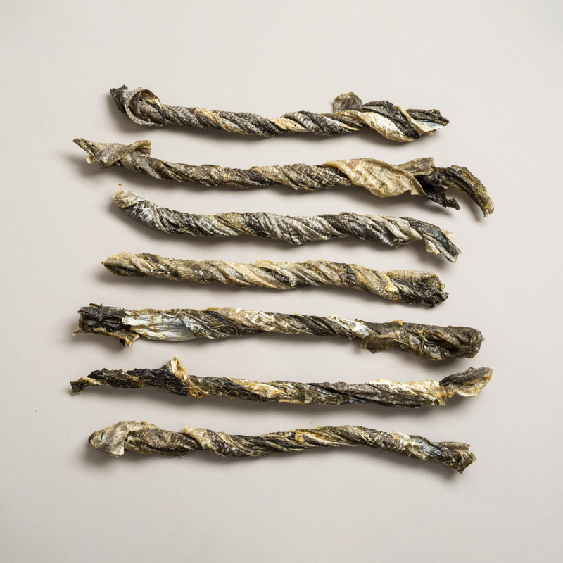 Polkadog Cod Skin Jerky Tube [2 Sizes]