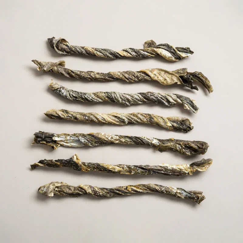 Polkadog Cod Skin Jerky Tube [2 Sizes]