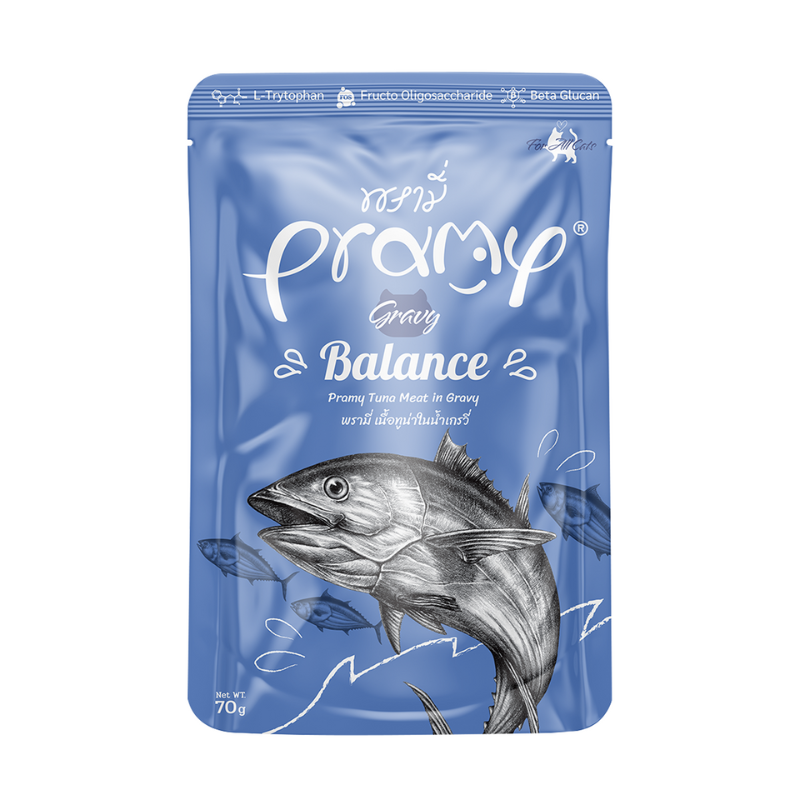 Pramy Balance Tuna Meat in Gravy for All Cats - 70g