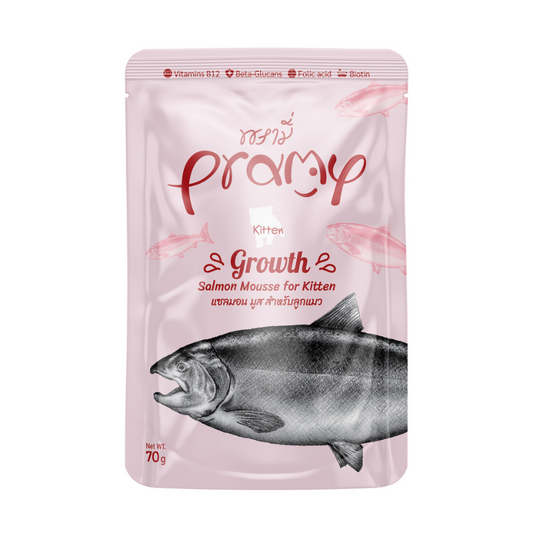 Pramy Growth Salmon Mousse for Kitten - 70g