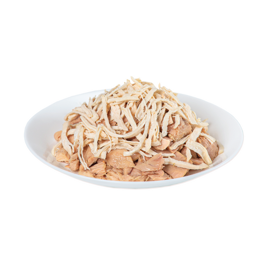 Pramy Hairball Tuna Meat Topping Chicken Meat in Jelly - 70g