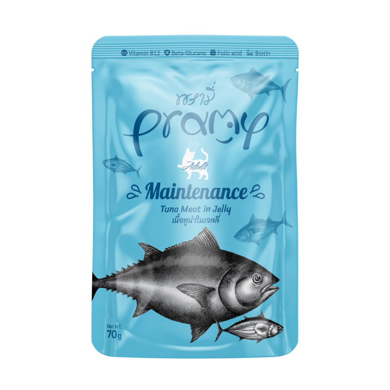 Pramy Maintenance Tuna Meat in Jelly for Adult Cat - 70g