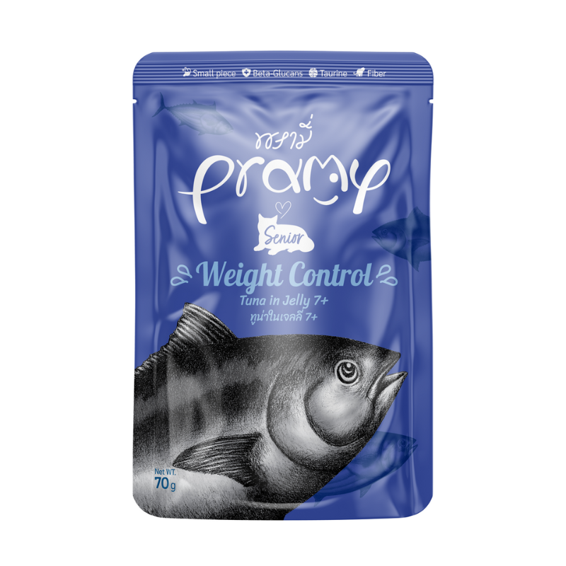 Pramy Weight Control Tuna in Jelly for Senior Cat - 70g