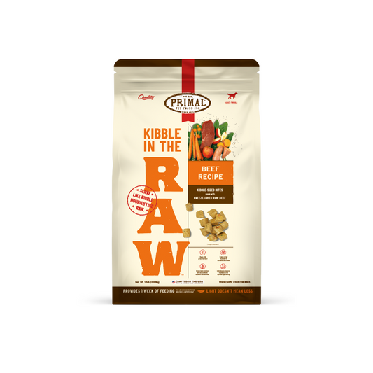 Primal Freeze Dried Kibble In The Raw Food For Dogs - Beef (1.5 lb)