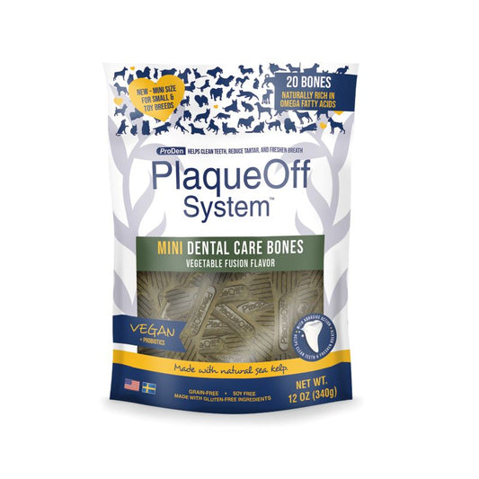 ProDen PlaqueOff® Mini Dental Care Bones – Vegetable Fusion 340g