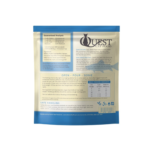 Quest Cat Food Freeze Dried White Fish Bite Size Nugget - 10 oz