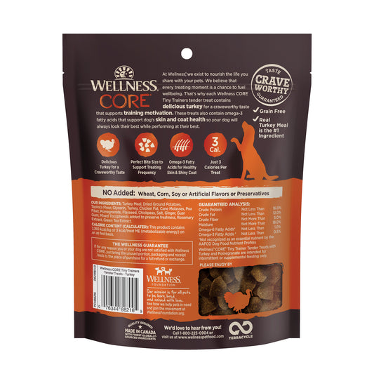 Wellness Core Tiny Trainers Turkey & Pomegranate Tender Dog Treats 6oz