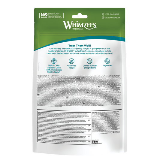 Whimzees Hedgehog Large Grain-Free Dental Dog Treats 6pc
