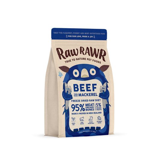 Raw Rawr Freeze Dried Raw Diet Beef & Sardines