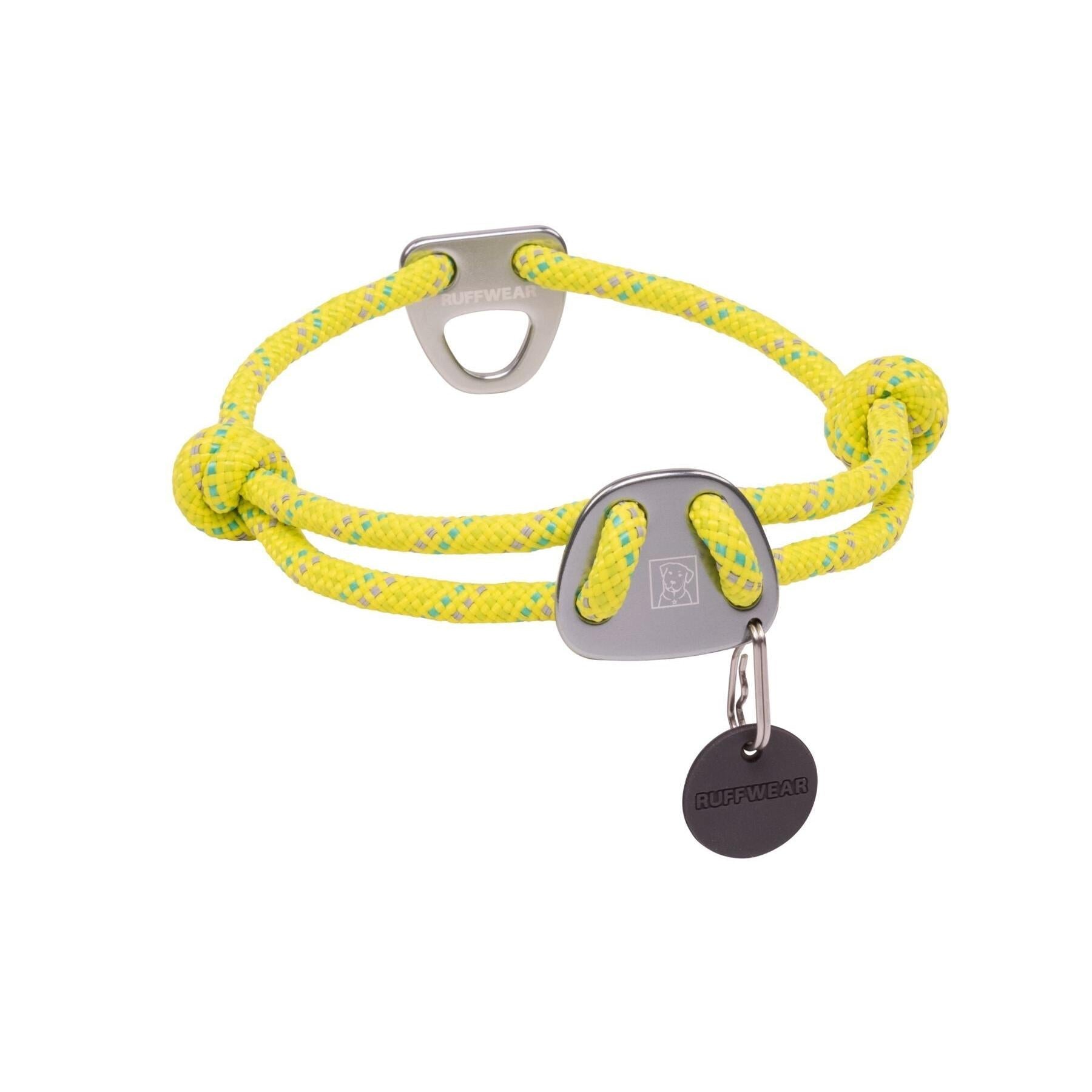 Ruffwear Knot-A-Collar Reflective Adjustable Rope Dog Collar (Lichen Green)