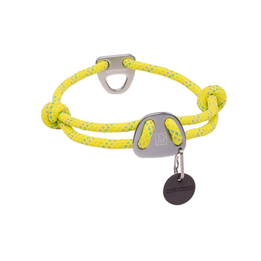 Ruffwear Knot-A-Collar Reflective Adjustable Rope Dog Collar (Lichen Green)