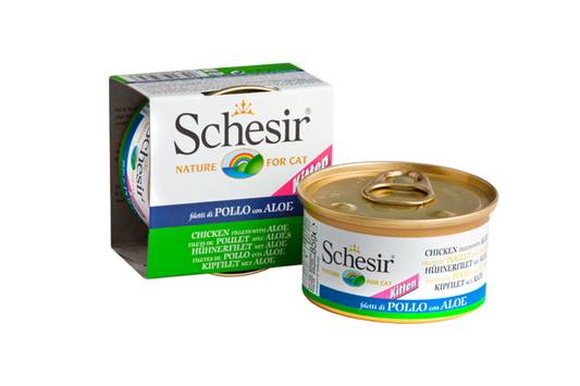 Schesir Kitten Chicken Fillets with Aloe 85g