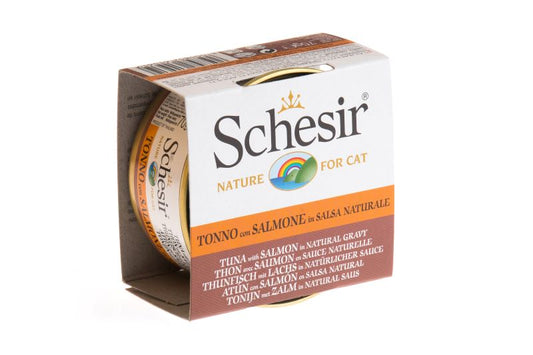 Schesir Tuna with Salmon In Natural Gravy 70g