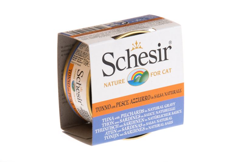 Schesir Tuna with Pilchards In Natural Gravy 70g