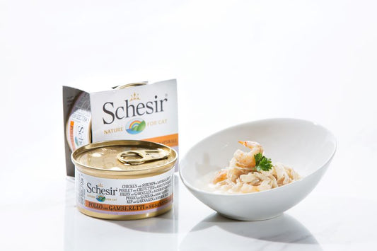 Schesir Chicken With Shrimp In Natural Gravy 70g