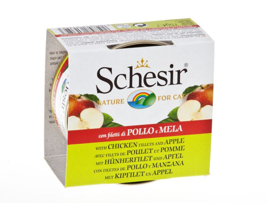 Schesir Chicken Fillets & Apple Fruit Dinner Food 75g