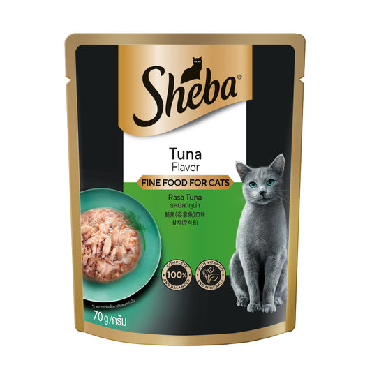 SHEBA Pouch Wet Food for Cats Tuna Flavor 70g