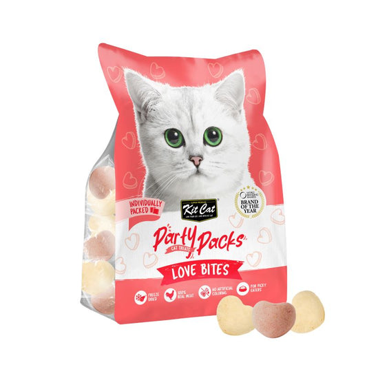 Kit Cat Party Packs Freeze Dried Treats for Cats -  Love Bites