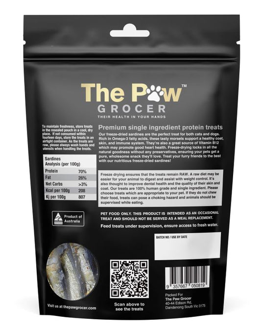 The Paw Grocer Sardines Freeze-Dried Treats 72g