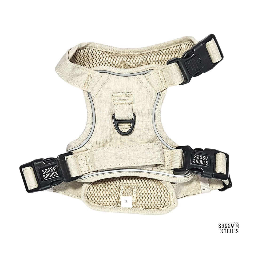 Sassy Snouts Classic Harness (W) in Sand (Gen 2.0)