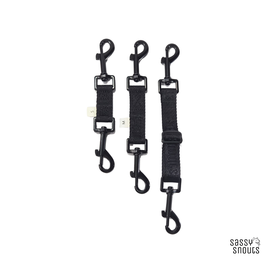 Sassy Snouts Dual Connect Safety Clip in Luxe Black