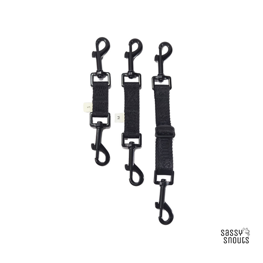 Sassy Snouts Dual Connect Safety Clip in Luxe Black