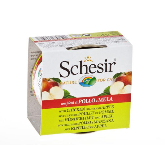 Schesir Chicken Fillets & Apple Fruit Dinner Food 75g