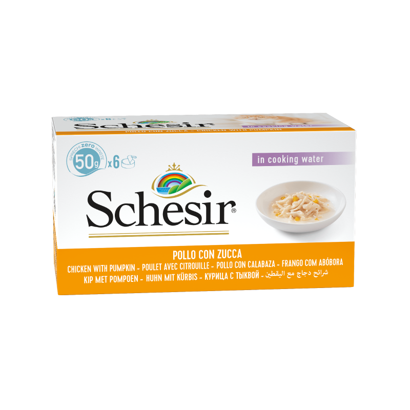 Schesir Chicken Fillets with Pumpkin Multipack 50g x 6