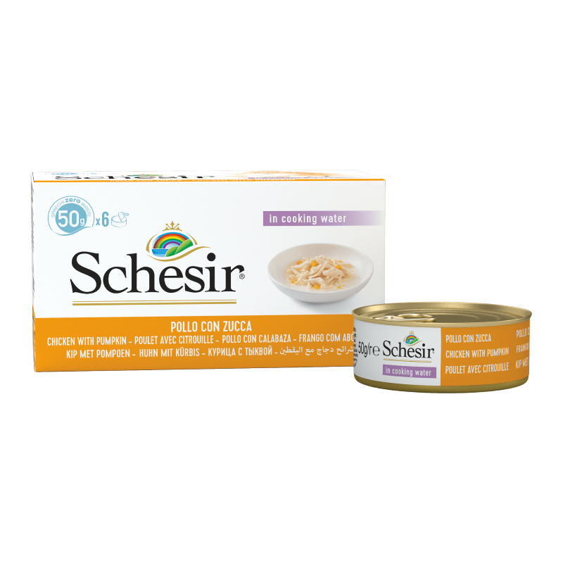 Schesir Chicken Fillets with Pumpkin Multipack 50g x 6