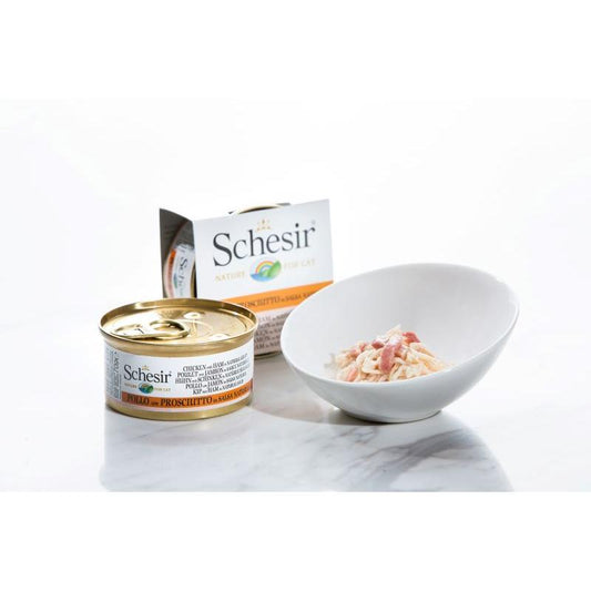 Schesir Chicken With Ham In Natural Gravy 70g