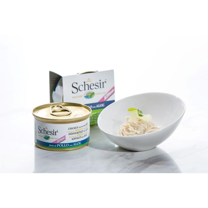 Schesir Kitten Chicken Fillets with Aloe 85g