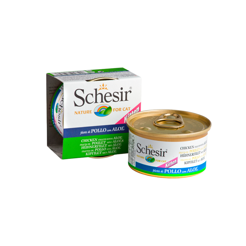 Schesir Kitten Chicken Fillets with Aloe 85g
