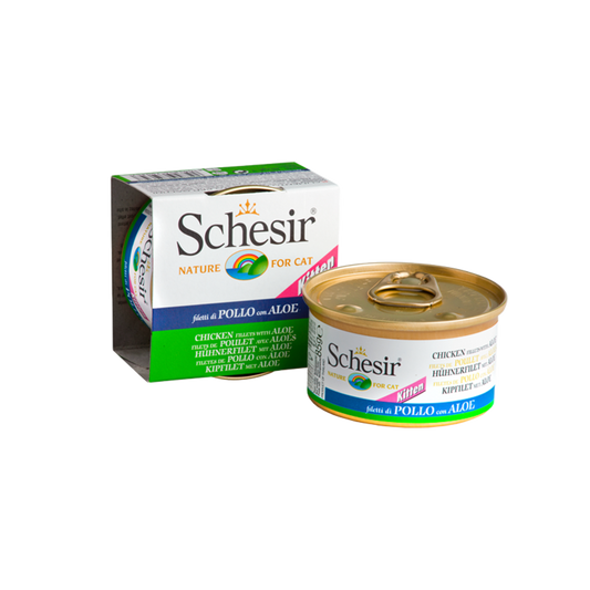 Schesir Kitten Chicken Fillets with Aloe 85g