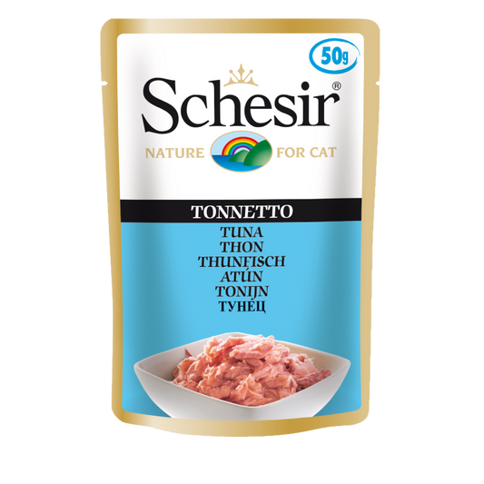 Schesir Tuna Adult Pouch 50g x 12