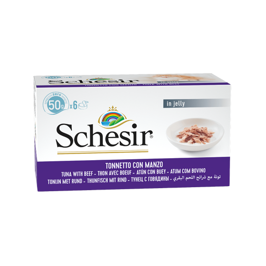 Schesir Tuna with Beef in jelly Multipack 50g x 6