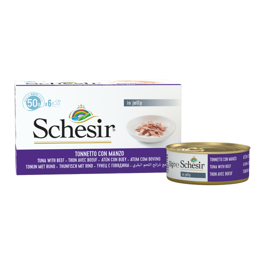 Schesir Tuna with Beef in jelly Multipack 50g x 6