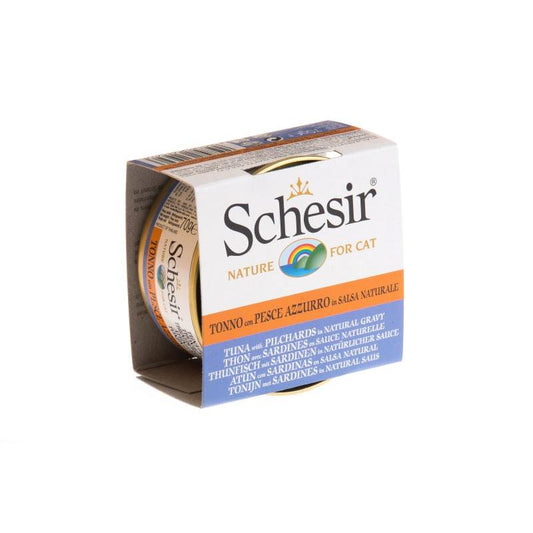 Schesir Tuna with Pilchards In Natural Gravy 70g