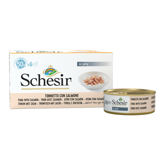 Schesir Tuna with Salmon in jelly Multipack 50g x 6