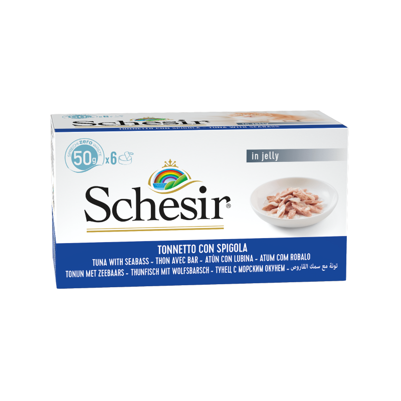 Schesir Tuna with Seabass in jelly Multipack 50g x 6