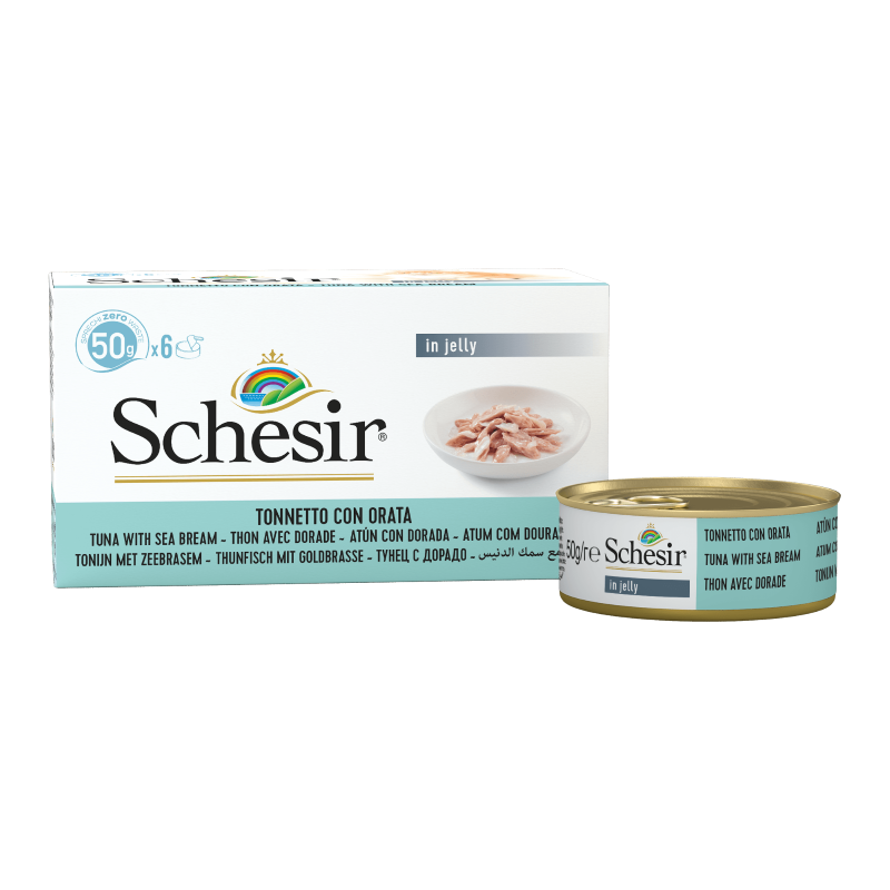 Schesir Tuna with Seabream in jelly Multipack 50g x 6