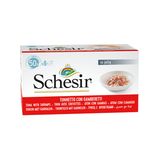 Schesir Tuna with Shrimp in jelly Multipack 50g x 6